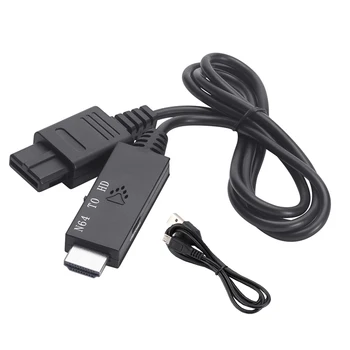 1 м Конвертер-адаптер Подходит для Nintendo 64 К HDMI-совместимому адаптеру игровой консоли Plug and Play Аксессуары для SNES / NGC/SFC