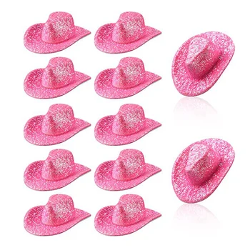 1 шт./компл. Розовая мини-ковбойская шляпа 6,6 см * 6 см для кукол S Аксессуары высокого качества для девочек Лучший подарок