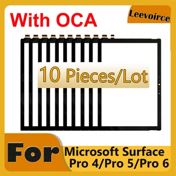 10 ШТ. С Клеем OCA Pro4 Сенсорный Экран Для Microsoft Surface Pro 4 Pro 5 Pro 6 1724 1796 1807 Замена Дигитайзера Сенсорного Экрана
