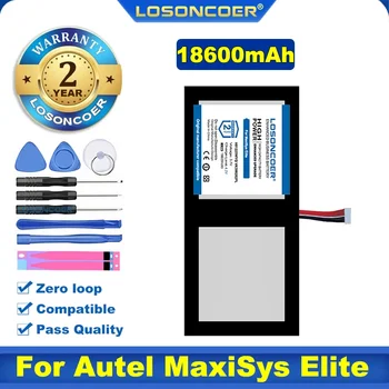 100% Оригинальный аккумулятор LOSONCOER емкостью 18600 мАч для Autel MaxiSys Elite Tablet Battery