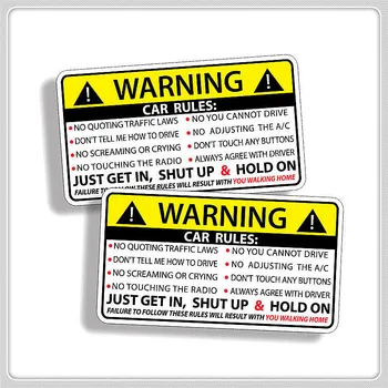 10x6cm Правила Предупреждения О Безопасности Автомобиля Наклейка ПВХ Авто Наклейка для Volkswagen Polo Golf 4 6 5 7 MK5 MK6 POLO Passat B5 B6 B7 tiguan tour
