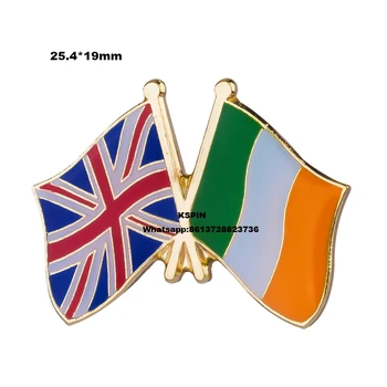 10шт много Значок Флага Дружбы Великобритании и Ирландии, Булавка для флага, 10шт много