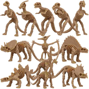 12 шт. Имитация костей динозавра, игрушки, модели динозавров, разные фигурки, подарки на Хэллоуин для детей