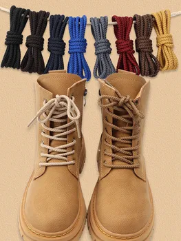 14 цветов Ботинки Martin Шнурки Круглые шнурки для кроссовок Однотонные Классические Повседневные Виды спорта Пешие прогулки Альпинизм Шнурки для обуви