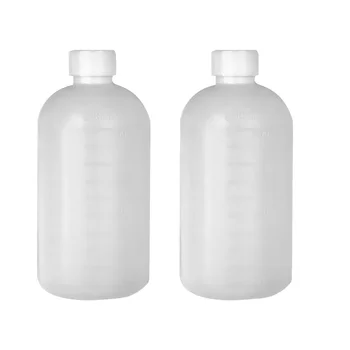2 шт Бутылка с реагентом Герметичный Контейнер для хранения жидкости для лекарств с узким горлышком Высококачественная герметизация образцов из полиэтилена высокой плотности