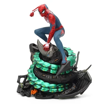 20 см аниме PS4 Человек-паук Коллекционное издание Человек-паук ПВХ Фигурка Модель Коллекционное украшение Игрушки для мальчиков Подарки