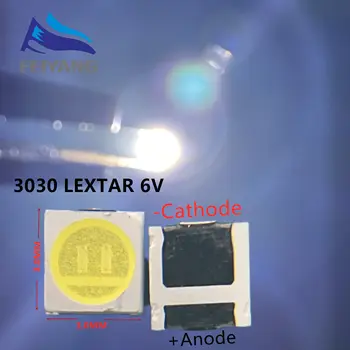 200шт Lextar LED Backlight High Power LED 1.8Вт 3030 6В Холодный белый 150-187ЛМ PT30W45 V1 ТВ Приложение 3030 smd led диод