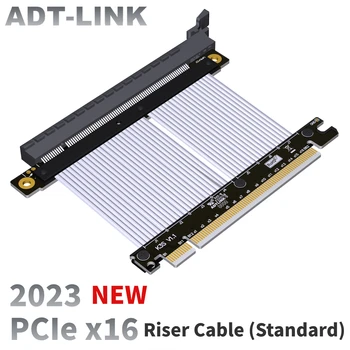 2023 ADT Совершенно Новый PCI Express 5.0 4.0 X16 Riser Cable RTX4090 Графическая Видеокарта GPU Extender Cable Gen5 16X для Игр на ПК ATX