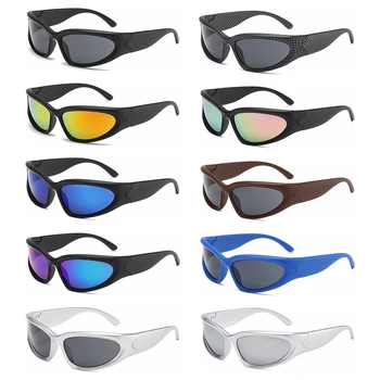 2023 Новые Поляризованные Солнцезащитные очки в стиле панк Для женщин и мужчин Спорт на открытом воздухе Велоспорт Солнцезащитные очки Винтажные очки для водителя UV400