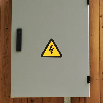 24шт предупреждающих знаков о поражении электрическим током, предупреждающих наклеек, надписей на этикетках