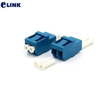 25/50/100/200/300/400 шт LC UPC двухшпиндельный волоконно-оптический адаптер RJ45 форма Однорежимный Синий SM DX соединитель бесплатная доставка ELINK IL 0.2 dB