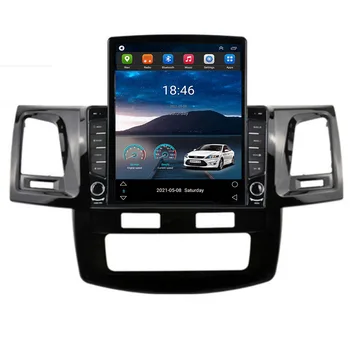 2Din Android12 Автомобильный Радиоприемник Tesla Для Toyota Fortuner Hilux 2007-2015 Автомобильный Мультимедийный Стереоплеер Авторадио GPS Навигация Carplay