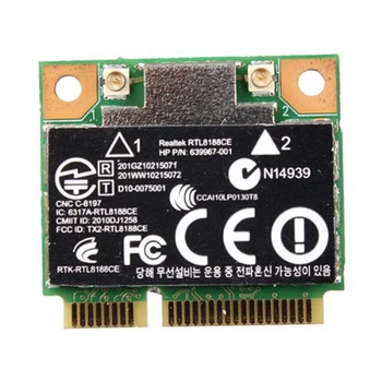 2x150 Мбит/с Wifi Сетевая карта Mini PCI-E Для HP Realtek RTL8188CE Wireless-N 802.11 B/G/N 640926-001 639967-001