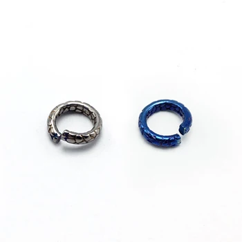 2шт Титановое кольцо с открытым титановым узором Брелок Для ключей DIY Подвеска Цепочка Аксессуары наружный Инструмент