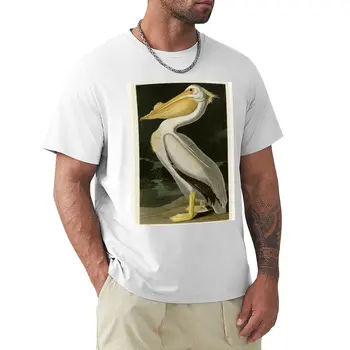 311 Футболка с американским белым пеликаном, быстросохнущие заготовки, облегающие футболки для мужчин