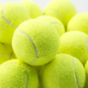 3ШТ Высокоэластичный теннисный мяч для профессиональной тренировки по теннису Прочный теннисный мяч для собак на открытом воздухе 63 мм