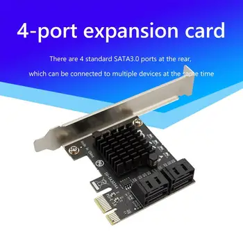 4 порта SATA III -PCIe PCI Express 3.0 X1 6 Гбит /с, адаптер для карты расширения, удлинительный кабель, карта-адаптер для карты изображения жесткого диска