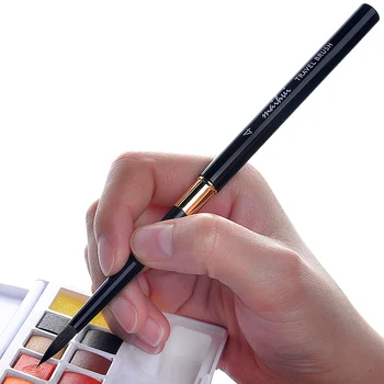 4шт Металлический карманный крючок для рисования акварельной ручкой для ногтей Иллюстрация ручной учетной записи Портативная съемная кисть для художественных принадлежностей