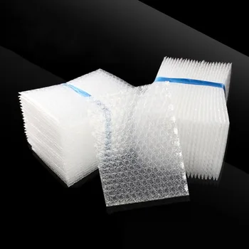 50шт 13x20 см Полиэтиленовый Пакет-Конверт Белые Пузырчатые Упаковочные Пакеты PE Прозрачный Противоударный Упаковочный Пакет Двойная Пленка Bubble Bag