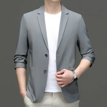 5863-мужская новая корейская модная профессиональная куртка для делового отдыха, роскошный костюм в стиле Yinglun