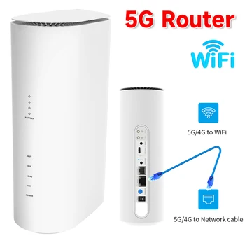 5G WiFi Маршрутизатор Беспроводной Маршрутизатор со Слотом для SIM-карты 5G LTE Маршрутизатор 2.4 G + 5.8G CPE Модем Маршрутизатор с Несколькими Сетевыми Интерфейсами для Офиса