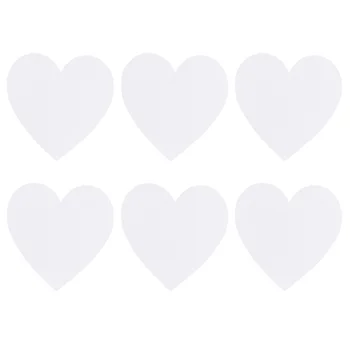 6 шт. Доска для рисования на холсте в форме сердца, хлопковые панели для рисования, альбомы для рисования маслом, художники-хобби, Художники Дети