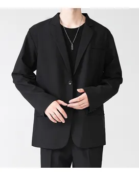6012-R-Летний базовый костюм по индивидуальному заказу, облегающий костюм по индивидуальному заказу, мужской хлопчатобумажный костюм с короткими рукавами, свободный круглый вырез, половина рукава