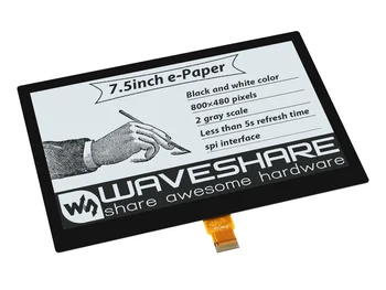7.5 inç e-kağıt (G) e-mürekkep tamamen lamine ekran, 800 × 480, siyah/beyaz, SPI, PCB olmadan