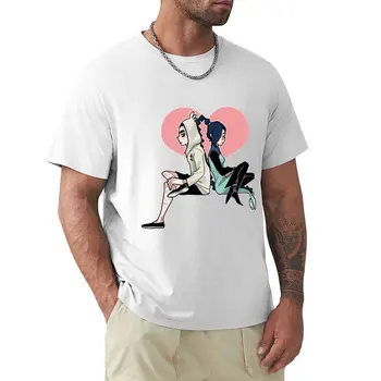 7 и 13 с изображением животных на футболке с изображением одного сердца для мальчиков, футболки с аниме для мужчин
