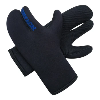7-Миллиметровые неопреновые перчатки для подводной охоты, подводной охоты и рыбалки, черные NG02