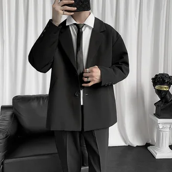 8896-T Индивидуальный костюм мужской с коротким рукавом свободный повседневный мужской костюм с коротким рукавом на заказ