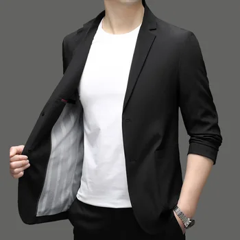 9809-T- Мужской деловой костюм из высококачественной чистой шерсти