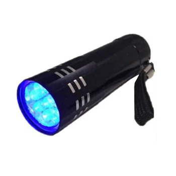 9LED флуоресцентная лампа для обнаружения агентов, водонепроницаемая мини-портативная лампа 4,5 В, работающая на батарейках, легкий осветительный инструмент для наружного