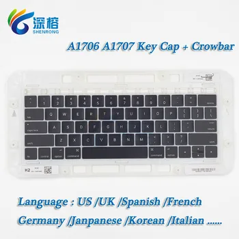 A1706 A1707 Клавиши клавиатуры KeyCap для ноутбука Macbook Pro Retina Key Cap 2016 2017 года выпуска