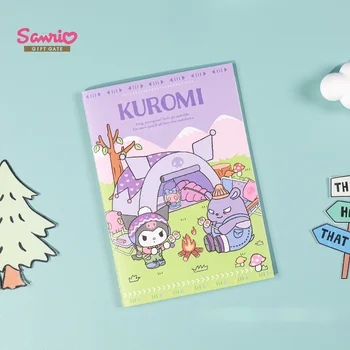A5 Милая Автомобильная Линейка Sanrio Серии Ins с мягким Креплением в стиле High-Beauty Girl Notepad Hello Kitty Kuromi Cinnamorol Мультяшный Блокнот