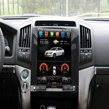 Android 13 128 ГБ 13,8 дюймов Автомобильный GPS-Навигатор в стиле Tesla Для TOYOTA LAND CRUISER LC200 2008-15 Радио Головное Устройство Мультимедийный Плеер