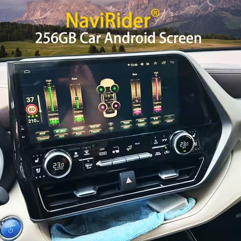 Android 13 Для Toyota Highlander/Crown Cruiser 2021 2022 Автомобильный Радиоприемник 12,3 Стерео Мультимедийный Плеер GPS Навигация Стерео Головное Устройство