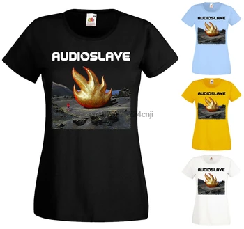 Audioslave -Футболка с обложкой альбома Audioslave (ЧЕРНЫЙ НЕБЕСНО-ГОЛУБОЙ, ЖЕЛТЫЙ, БЕЛЫЙ) XS-2XL