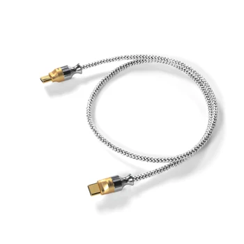 DD ddHiFi TC07S серебристый аудиофильский USB OTG-кабель NYX серии NYX с литцевым посеребренным покрытием поверх экранирования LCOFC (10 см/50 см)