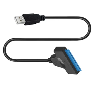 Elistooop 22 Pin SATA К USB 3,0 2,5 Дюймов Кабель-Адаптер Для Жесткого Диска Конвертер Для 2,5 