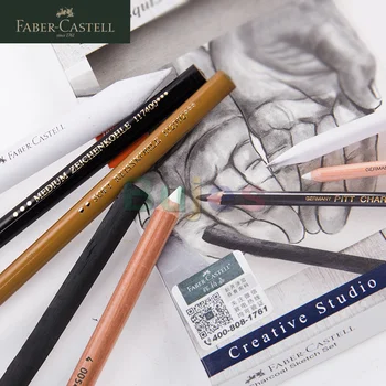 Faber-Castell Classic Sketch Set - Набор Для Рисования Графитовыми Пастельными Карандашами, Goldfaber Graphite Sketch Set Art Drawing Pen