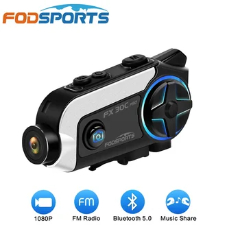 Fodsports FX30C Pro домофон шлем moto, мото, шлем Bluetooth, камера 1080P Wifi, partage de, радио FM, тройные звуковые эффекты.