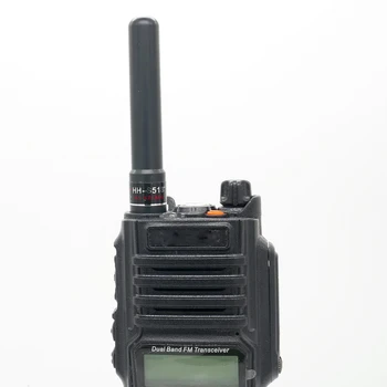 HH-S518 + SMA-Гнездовая Антенна UHF/VHF 145/435 МГц Двухдиапазонная Короткая Ручная Антенна Для Рации Baofeng UV-5R с Двусторонним Радиовещанием
