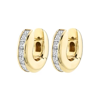 ISUEVA, позолоченные круглые серьги-кольца для женщин, Изысканный циркониевый пирсинг, серьги-обнимашки 2023, Модные ювелирные изделия Оптом