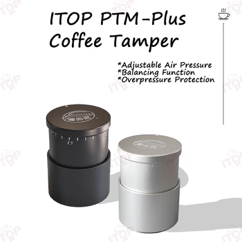 ITOP PTM-Plus 58,35/58,5 ММ Устройство для вскрытия кофе Пневматическое Устройство Для вскрытия кофе С Регулируемым давлением Плоский Пресс с резьбой для ручки 58 мм