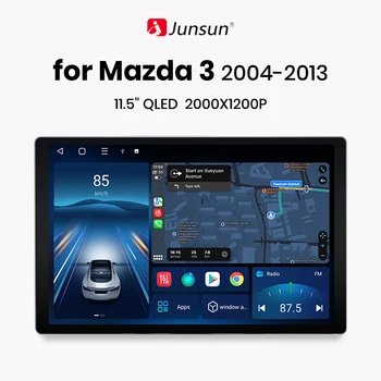 Junsun X7 PRO 11,5 “2K AI Voice Wireless CarPlay Android Автомагнитола для Mazda 3 bk maxx axel 2004-2013 Мультимедийное автомагнитоло