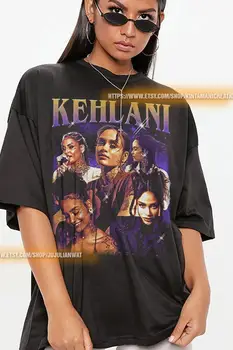 Kehlani Винтажная Рубашка Унисекс Винтажная футболка Kehlani Подарок Для Него и Нее Kehlani 90-х годов ретро дизайн графическая футболка