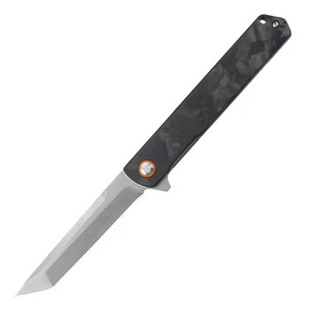 Kesiwo Тактический Складной Нож GT960, D2 Лезвие Из Углеродного Волокна Ручка Для Выживания На Открытом Воздухе EDC Инструмент Кемпинг Охота Танто Карманный нож