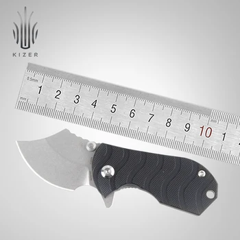 Kizer Small EDC Knife С Откидным Хвостовиком Ki2521A1 Мини-Карманный Нож Из Титана + Ручка G10 S35VN Со Стальным лезвием Складной Нож