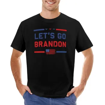 Let's Go Brandon Let's Go Brandon Забавная Мужская Женская Винтажная футболка с Американским флагом, милые топы, быстросохнущая футболка с коротким рукавом для мужчин
